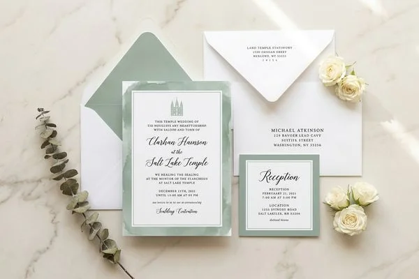LDS Temple Invitations