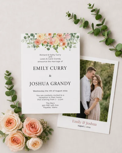 LDS Temple Sealing Invitations Spanish Fork example 1