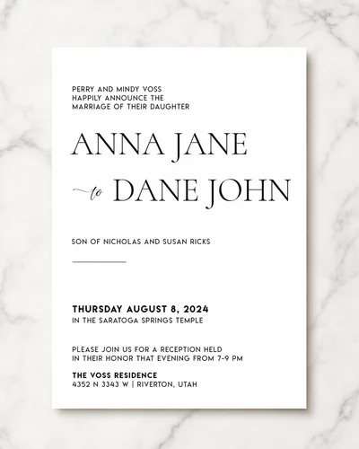 Romantic boho invitation with pampas grass and earth tones