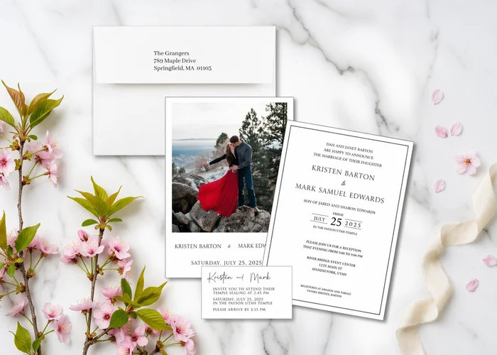 LDS Temple Sealing Invitations Spanish Fork